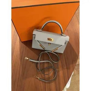 HRMS Kelly Mini Sac à main Gris